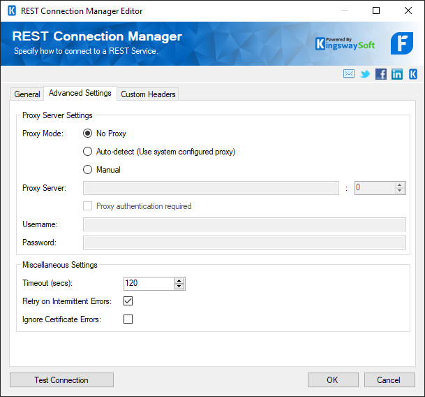 REST Connection Manager - Advanced